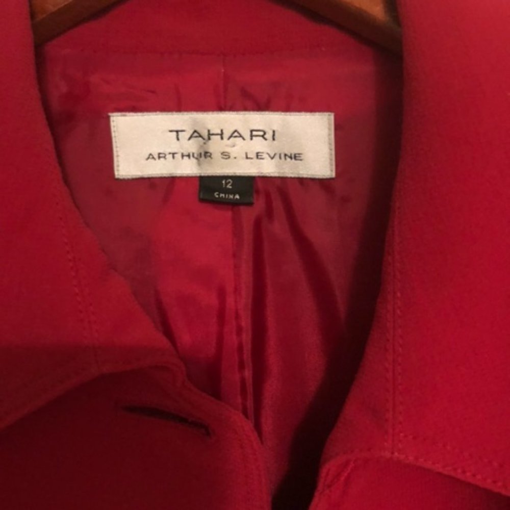 Tahari Red Jacket - Picture 2 of 3